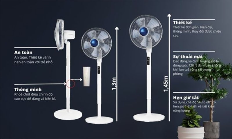 Quạt cây Rowenta VU5870 - Hàng chính hãng