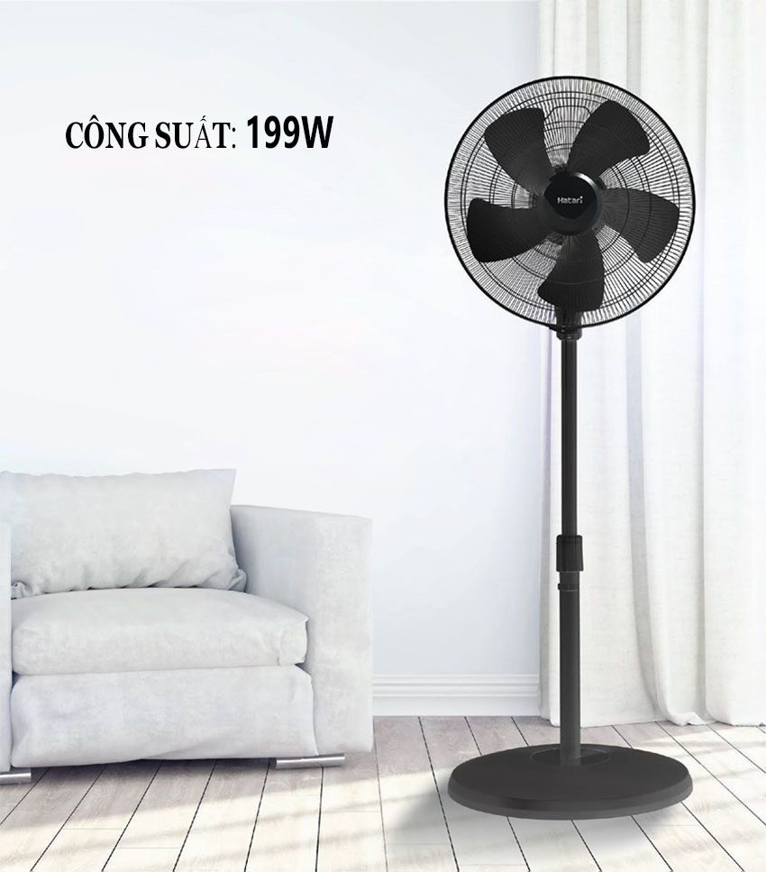 Quạt cây công nghiệp Hatari IP22M1 với công suất 199W
