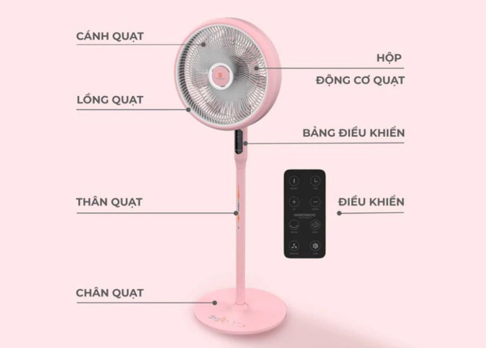 Quạt cây Hawonkoo DC FDH-012-SPEED24-CF - Hàng chính hãng