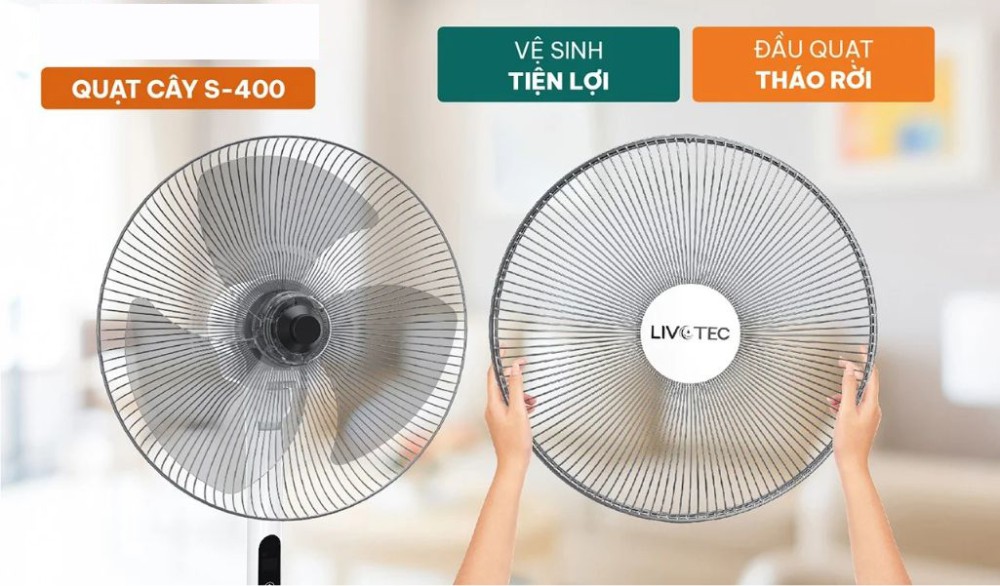 Quạt cây Livotec S-400 - Hàng chính hãng