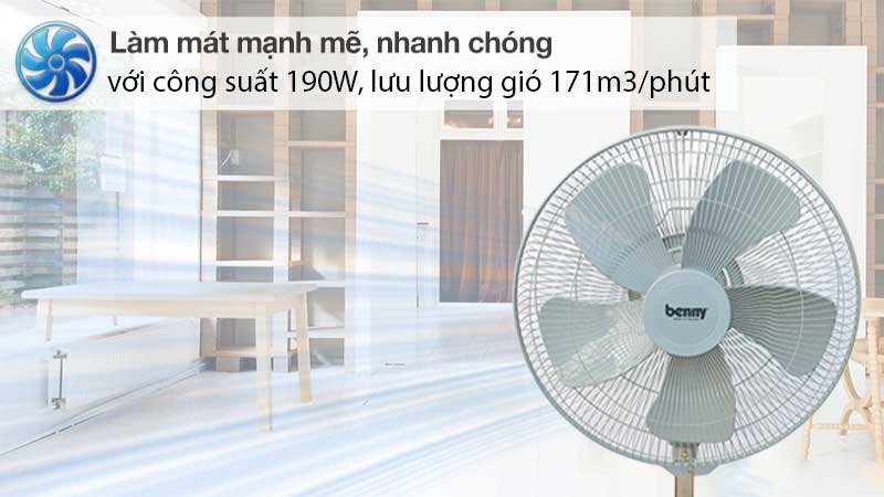 Quạt chân quỳ công nghiệp Benny BF-223F - Hàng chính hãng