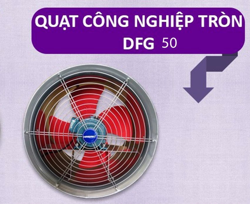 Quạt công nghiệp tròn Hasaki DFG 50 - Hàng chính hãng