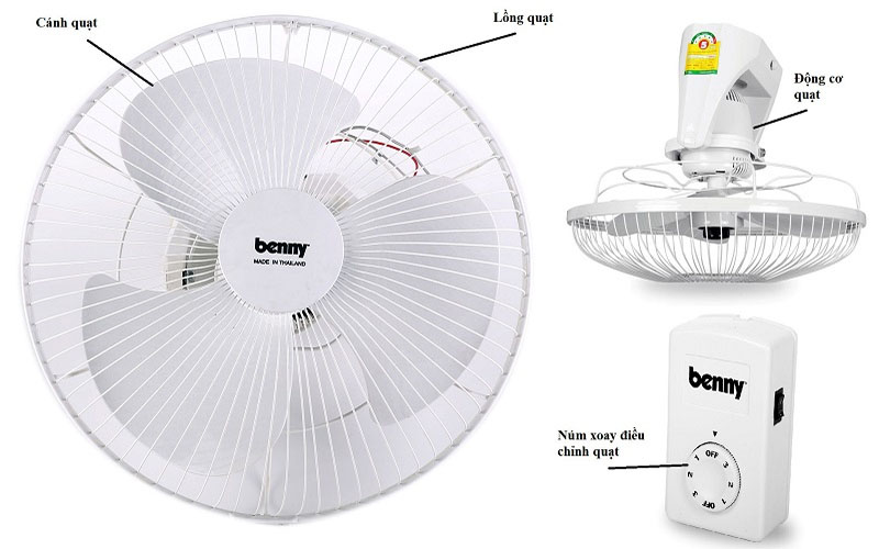 Quạt đảo trần Benny BFC-43 - Hàng chính hãng