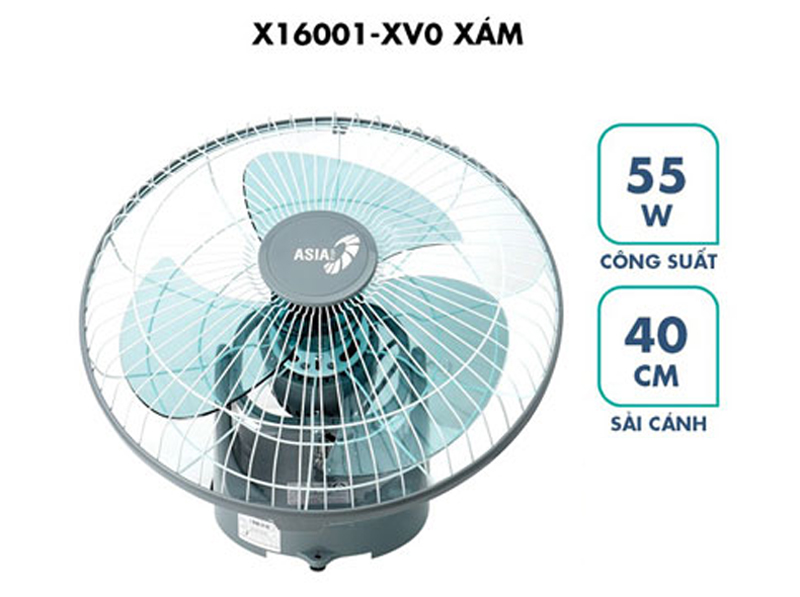 Công suất 55W, sải cánh 40cm, làm mát nhanh và hiệu quả hơn