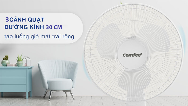 Quạt để bàn Comfee CFT-12PWM0A3 - Hàng chính hãng