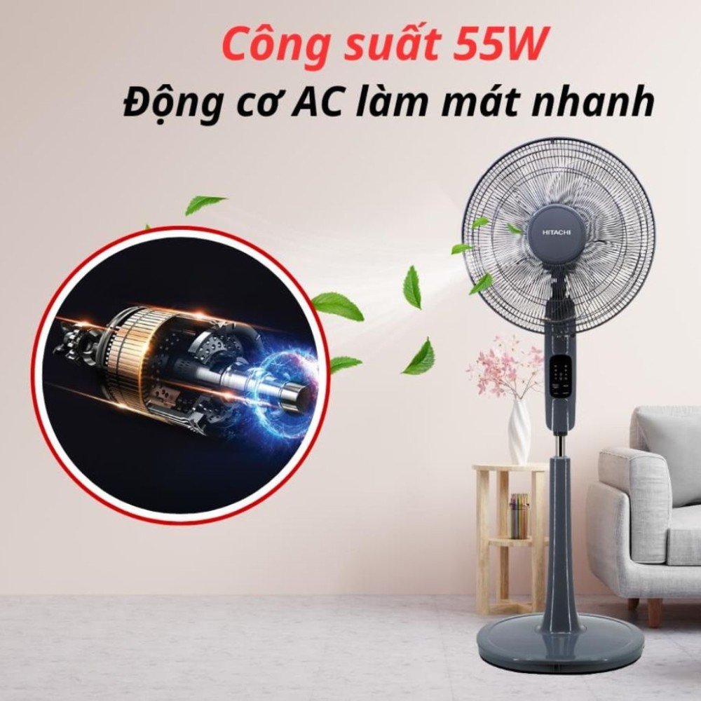 Quạt đứng Hitachi LF-A6RCGN - Hàng chính hãng
