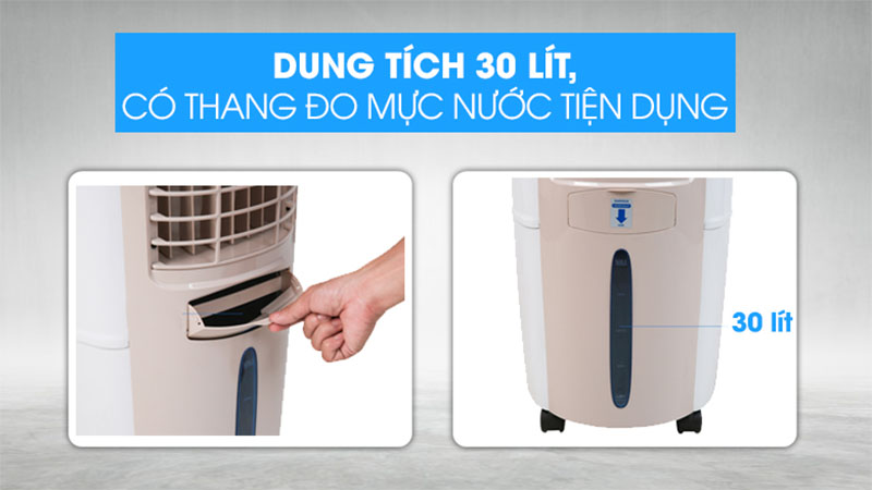 Dung tích thùng chứa nước của Quạt điều hoà Daikiosan DKA-02500B