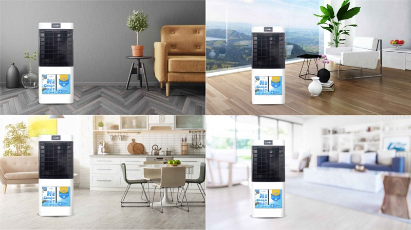 Thiết kế hiện đại, sang trọng của quạt điều hòa không khí Karofi KAC-E41