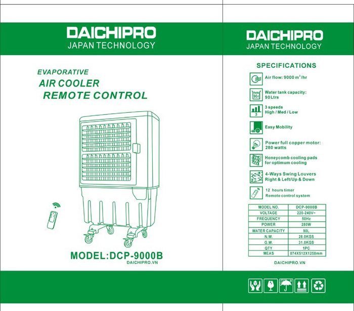 DCP-9000B sử dụng đơn giản, hiệu quả