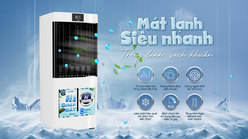 Quạt điều hòa Karofi KAC-H41R - Hàng chính hãng