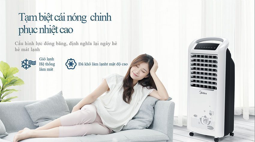 Quạt điều hòa không khí Midea AC200-19WV - Hàng chính hãng
