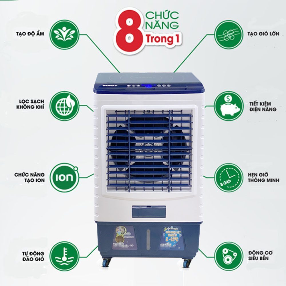 Quạt điều hòa không khí Sanaky VH8800AR - Hàng chính hãng