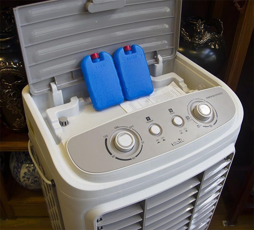 Hộc đựng đá khô của quạt điều hòa-máy làm máy không khí công suất cao Suntek L-450 KNOB