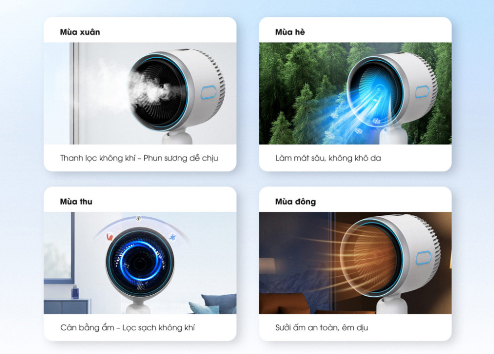 Quạt điều hòa thông minh Kalite All in One KSA369 - Hàng chính hãng