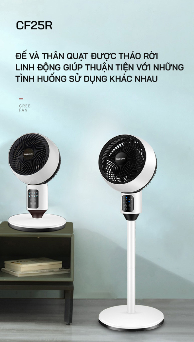 Quạt đối lưu không khí Fujihome CF25R - Hàng chính hãng