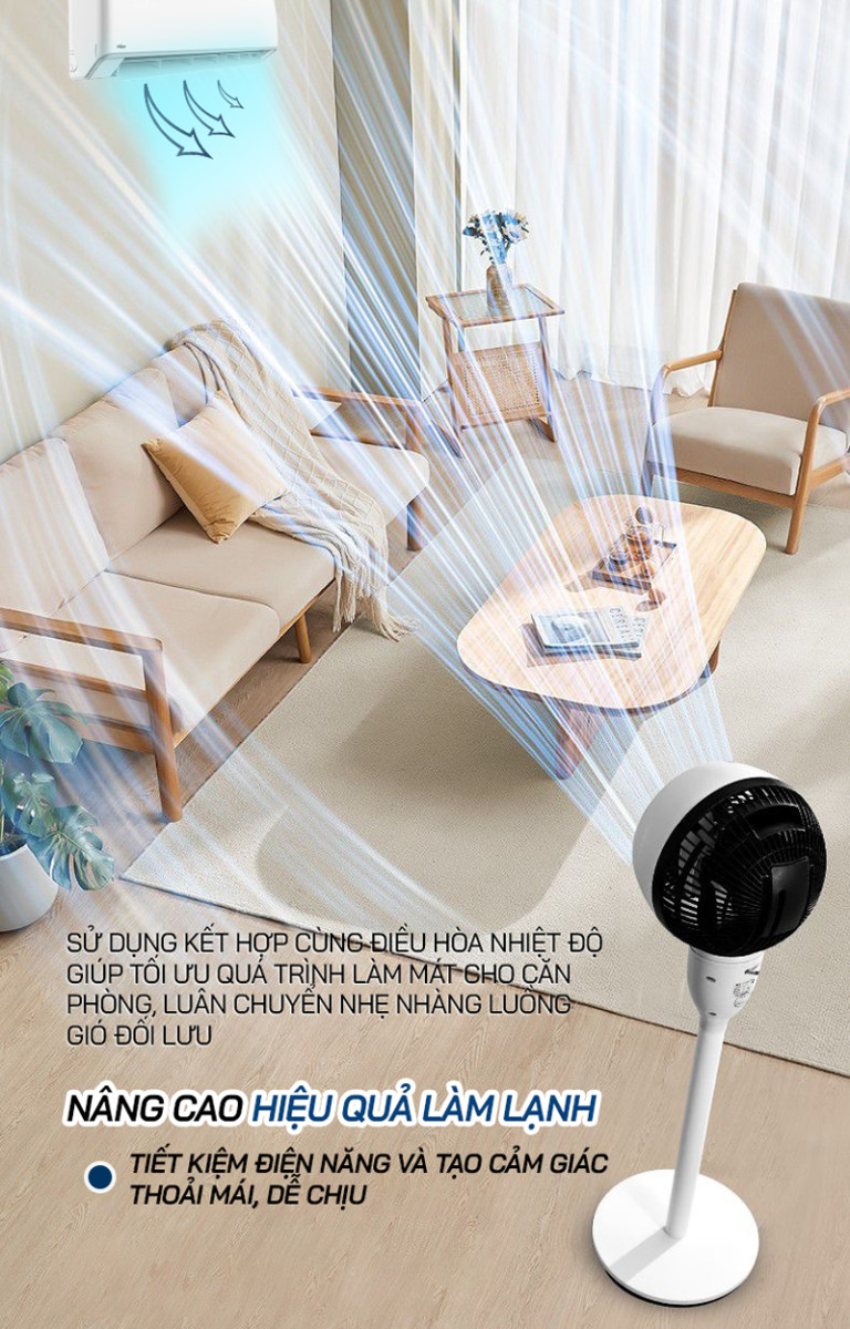 Quạt đối lưu không khí Fujihome CF25R - Hàng chính hãng