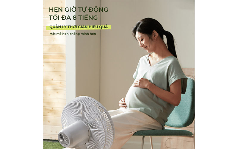 Chức năng hẹn giờ của Quạt đứng Bear D47F2