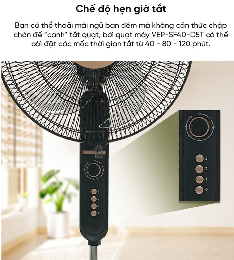Quạt đứng E-Pro VEP-SF40-D5T - Hàng chính hãng