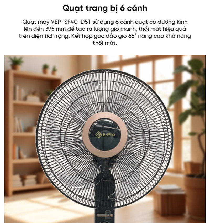 Quạt đứng E-Pro VEP-SF40-D5T - Hàng chính hãng