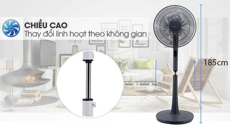 Quạt đứng Hitachi LF-D6RC - Hàng chính hãng
