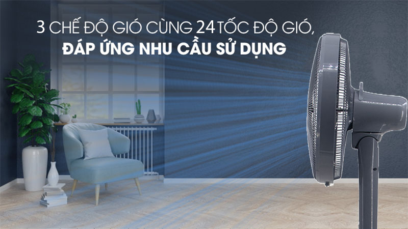 Quạt đứng Hitachi LF-D6RC - Hàng chính hãng