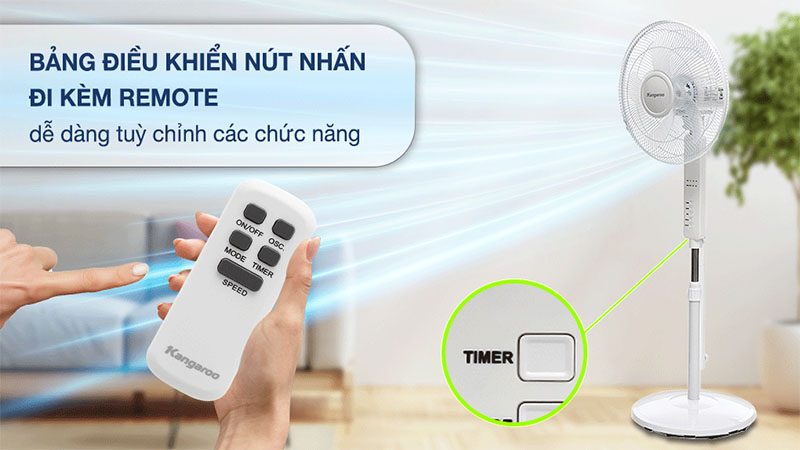 Quạt đứng Kangaroo KG725 - Hàng chính hãng