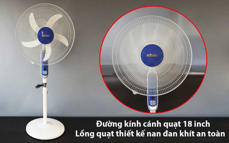 Quạt đứng Matika MTK-6318 - Hàng chính hãng