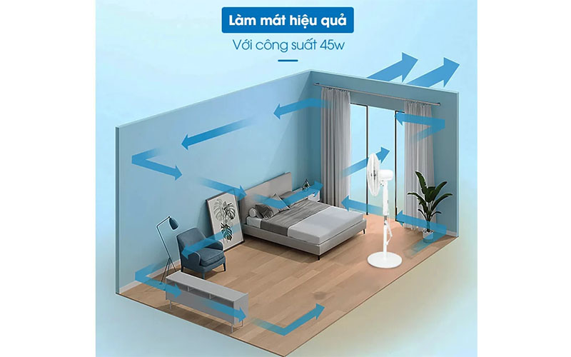 Quạt đứng Totori TT-FD40AC - Hàng chính hãng