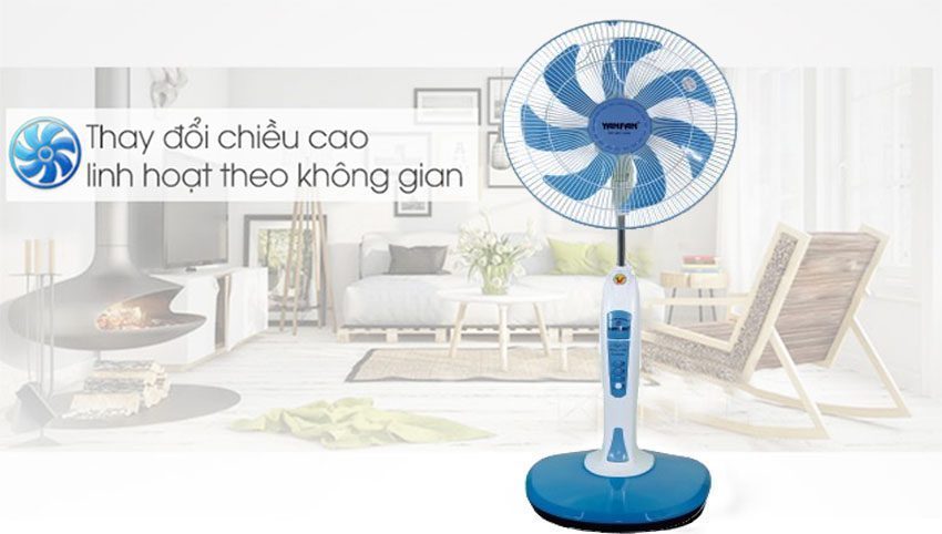 Quạt đứng YanFan D1868 có thể thay đổi chiều cao linh hoạt