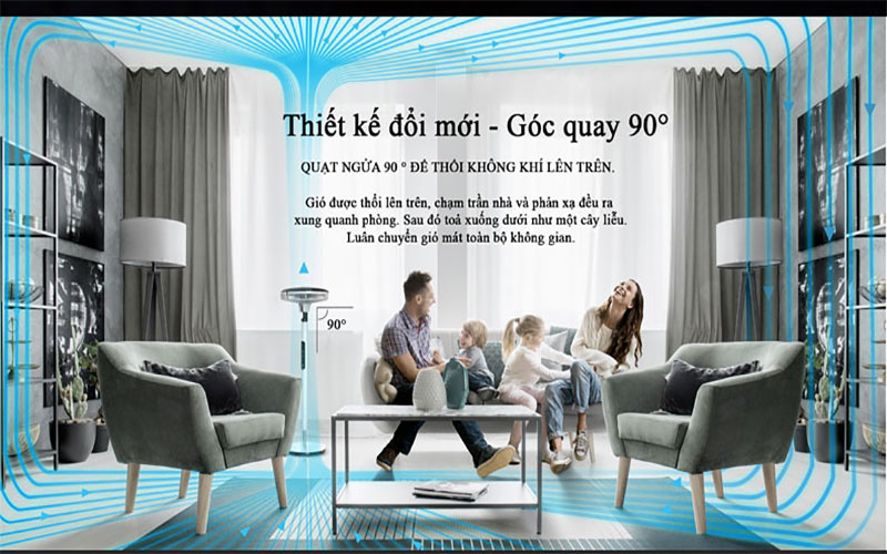 Quạt đứng có điều khiển Tiross TS9187 - Hàng chính hãng