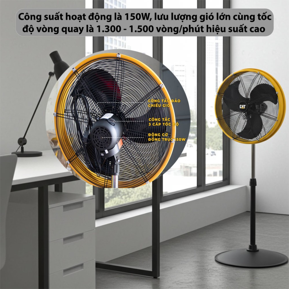 Quạt đứng công nghiệp Caterpillar HVOSF-20S (20 inch) - Hàng chính hãng