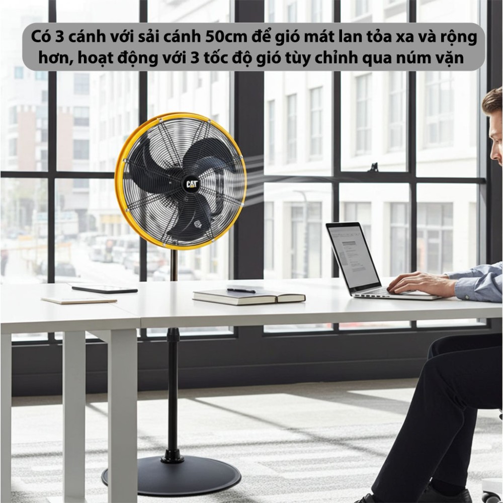 Quạt đứng công nghiệp Caterpillar HVOSF-20S (20 inch) - Hàng chính hãng