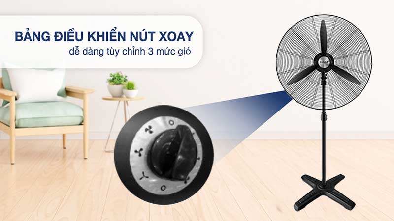 Quạt đứng công nghiệp Hali CN650C-D - Hàng chính hãng