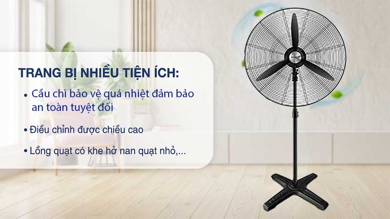 Quạt đứng công nghiệp Hali CN650C-D - Hàng chính hãng