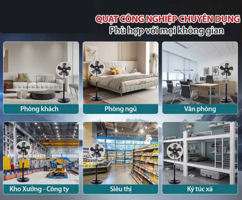 Quạt đứng công nghiệp Ladomax HA-118D - Hàng chính hãng