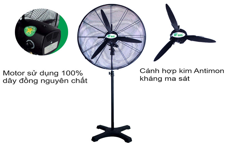Quạt đứng công nghiệp iFan NS-50 - Hàng chính hãng