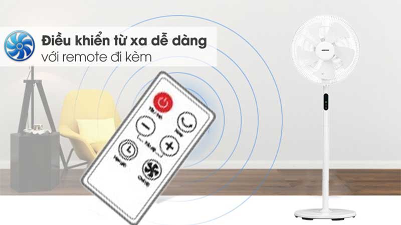 Quạt đứng điện tử Asanzo AR520 - Hàng chính hãng