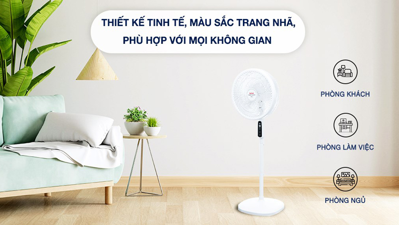 Quạt đứng Tefal 6 cánh VH689690 - Hàng chính hãng