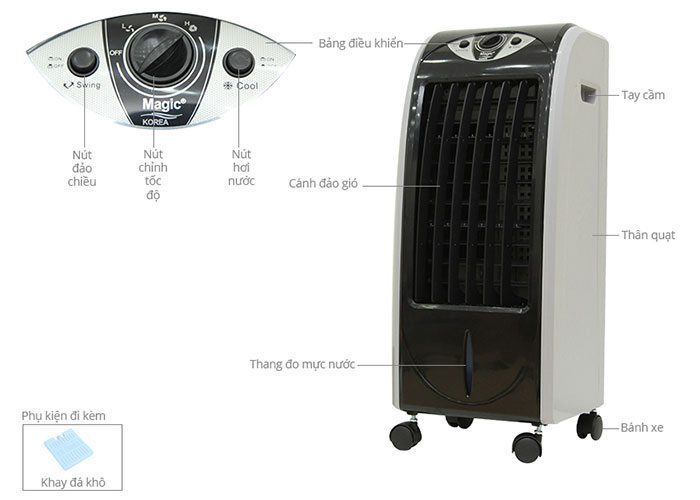Quạt hơi nước Magic A45 - Hàng chính hãng