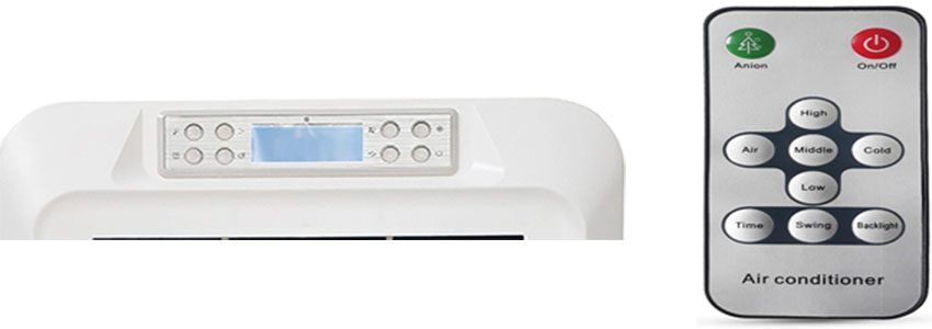 Bảng điều khiển của quạt hơi nước Panworld PW-550