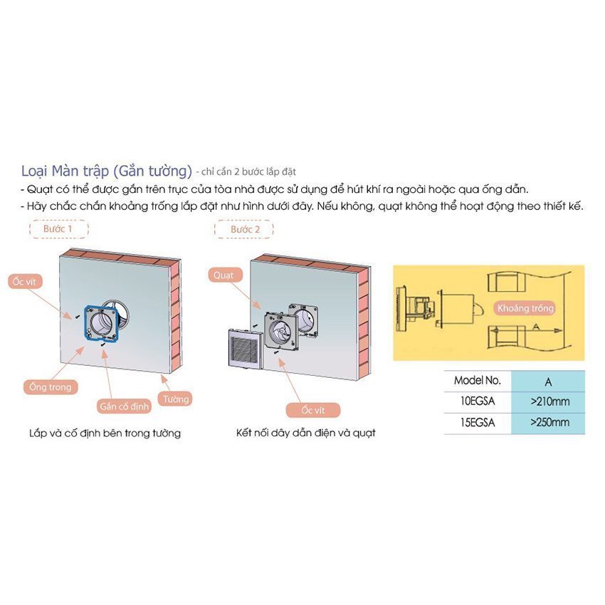 Quạt hút KDK 10EGSA - Hàng chính hãng