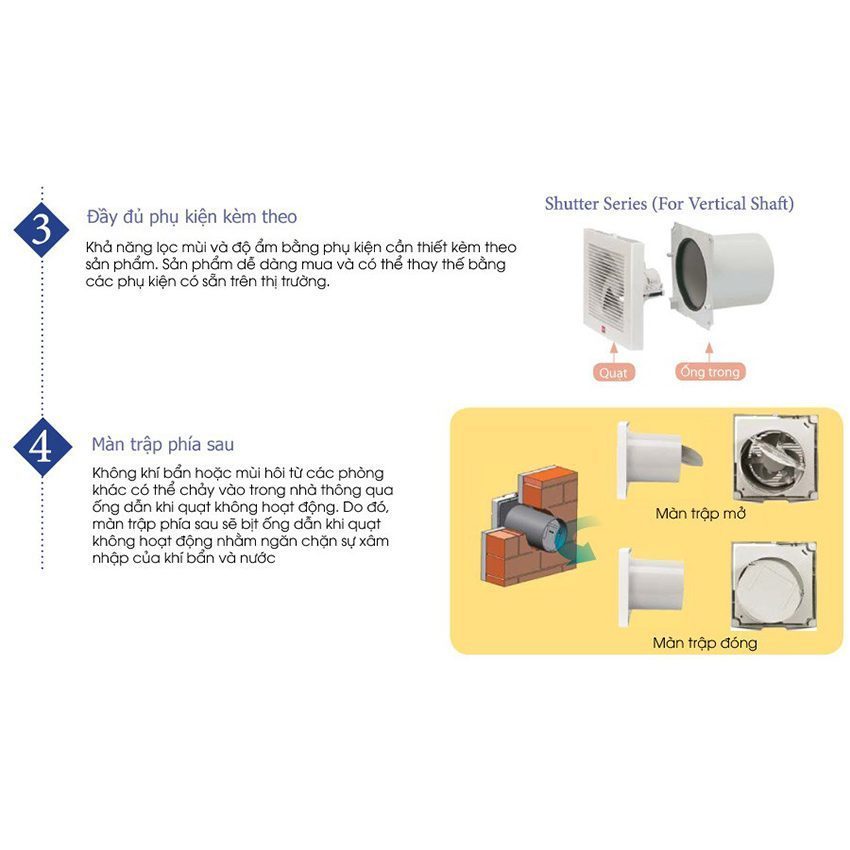 Quạt hút KDK 15EGSA - Hàng chính hãng