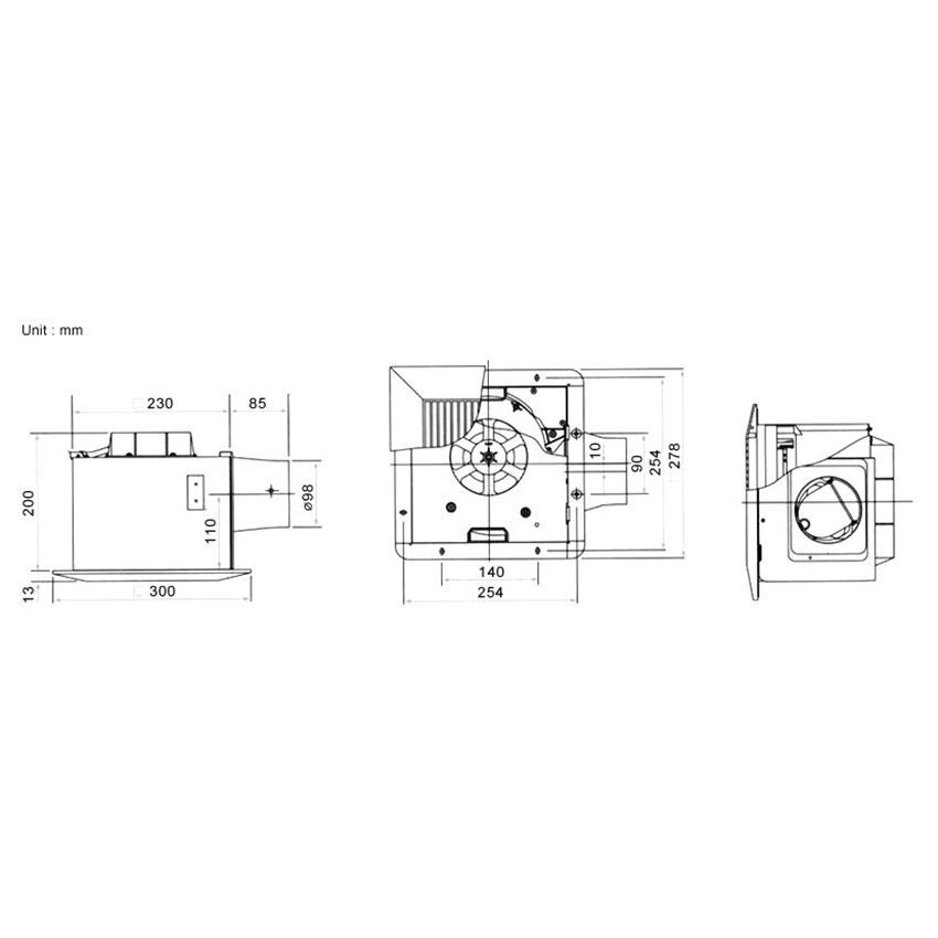 Quạt hút KDK 24CHF - Hàng chính hãng