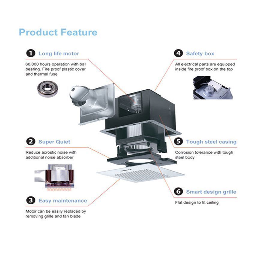 Quạt hút âm trần Panasonic FV-24CU7 - Hàng chính hãng
