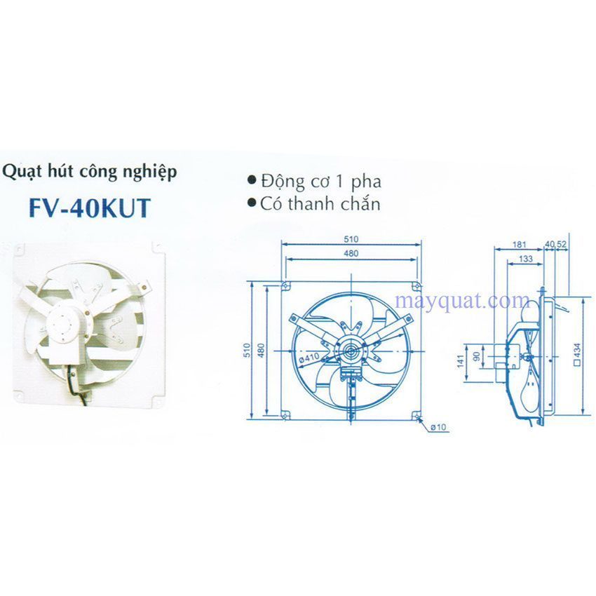 Quạt hút công nghiệp Panasonic FV-40KUT - Hàng chính hãng