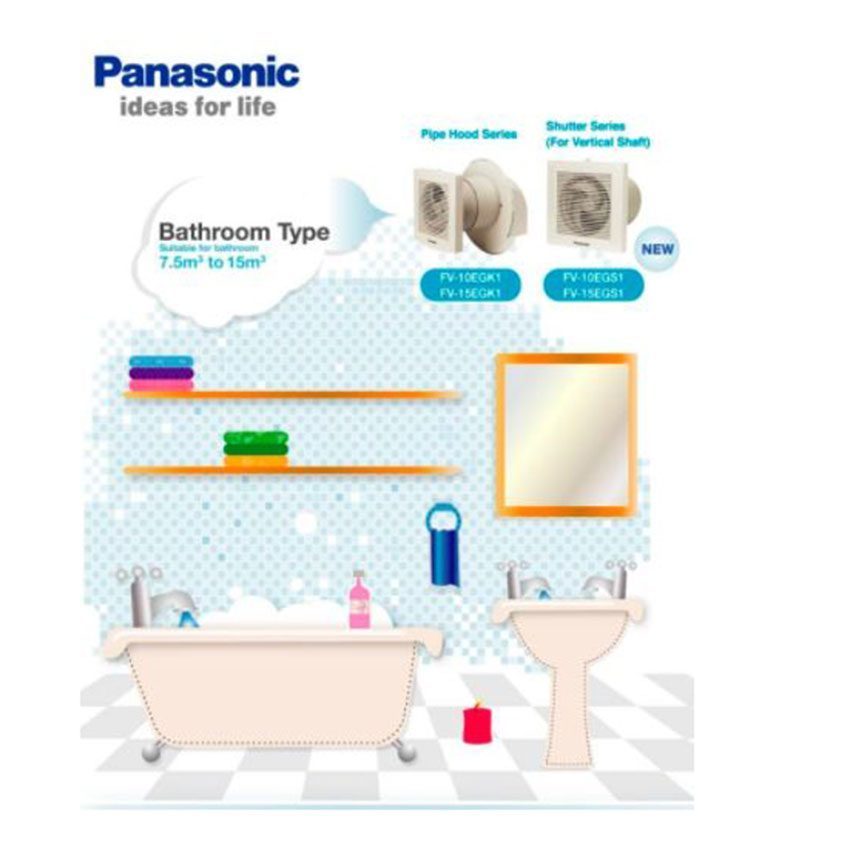 Công dụng của quạt hút gắn tường dân dụng Panasonic FV-25RL7 