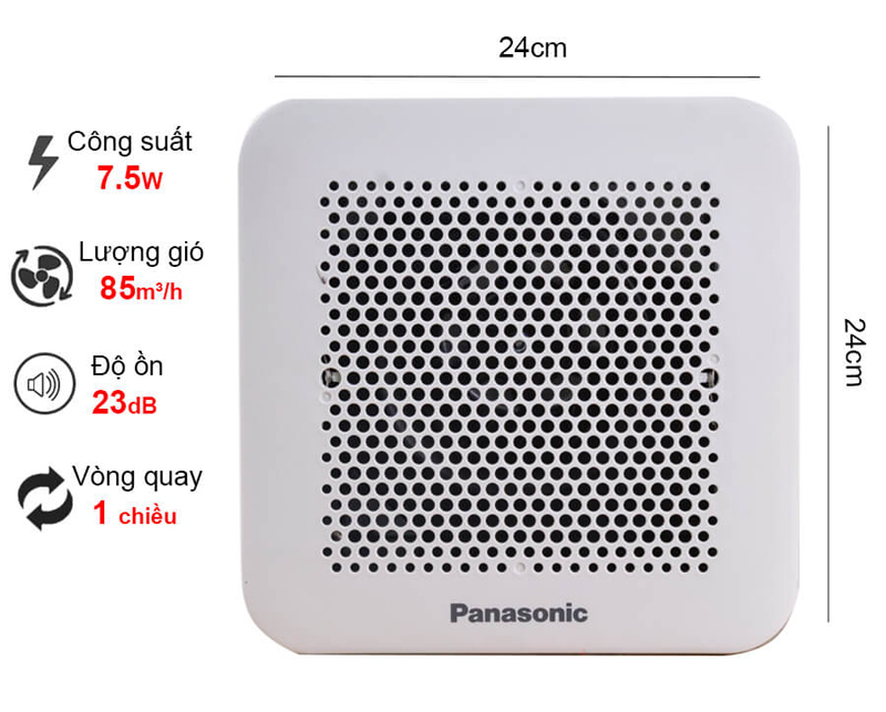 Quạt hút âm trần Panasonic FV-17CU9 - Hàng chính hãng