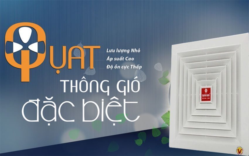 Quạt hút trần một chiều YanFan HT200 với độ ồn cựa thấp