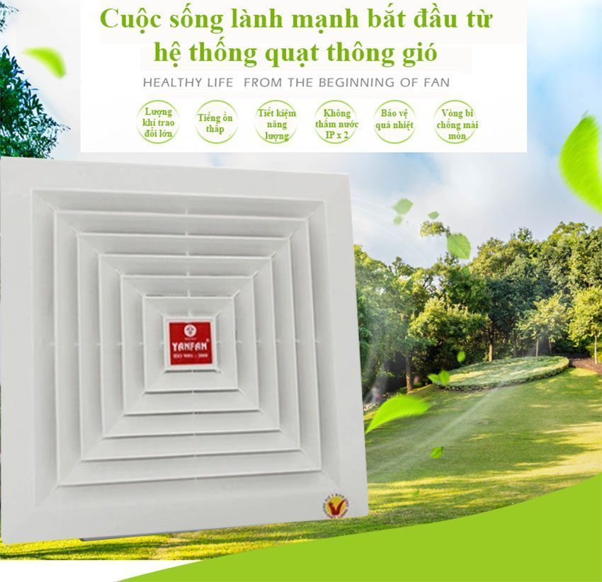 Quạt hút trần một chiều YanFan HT150 - Hàng chính hãng