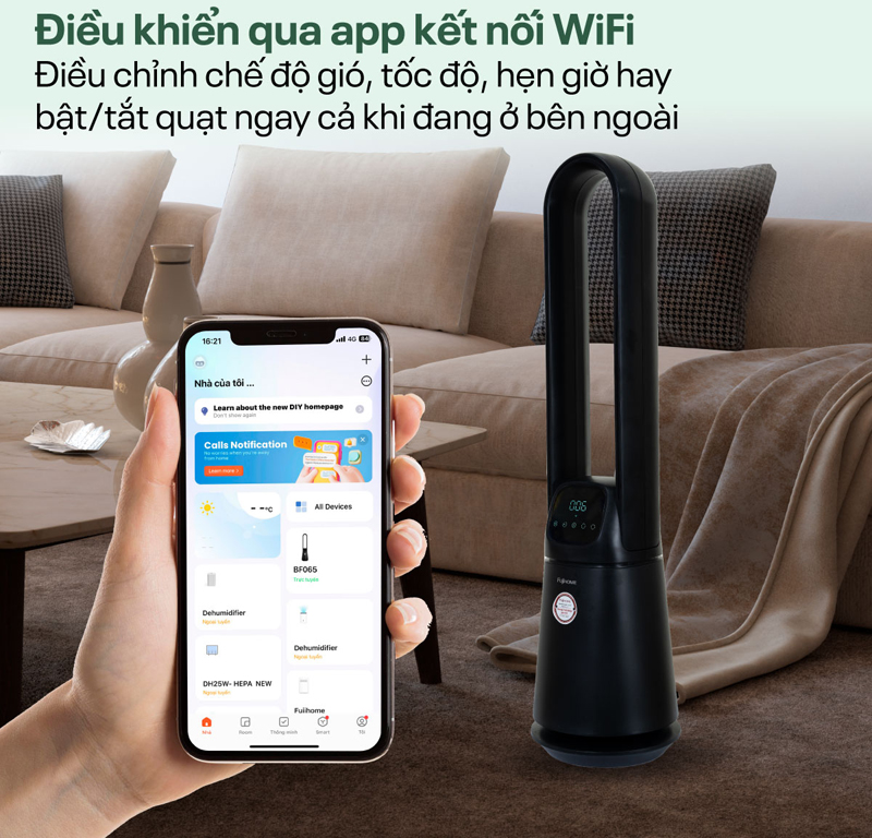 Quạt không cánh Fujihome BF065 - Hàng chính hãng